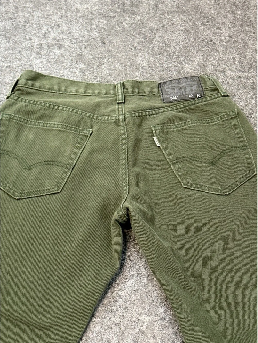 Levi’s 541 Athletic Fit Jeans Men’s 30x30 Olive Green Denim Five Pocket